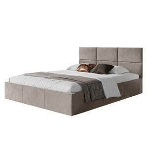 Čalúnená posteľ PORTO rozmer 160x200 cm Béžová