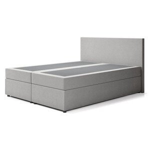 Čalouněná postel IMOLA s pružinovou matrací 160x200 cm Světle šedá