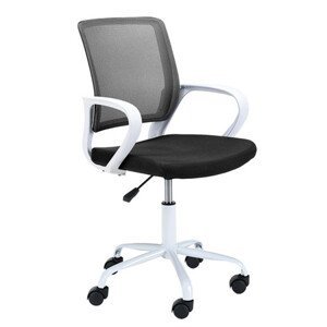 Otočná stolička FD-6, biela/čierna
