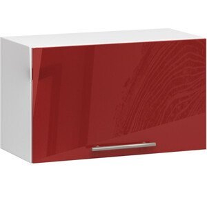 Kuchynská skrinka OLIVIA W60OK - biela/červený lesk