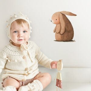Zajačik - Samolepka pre deti