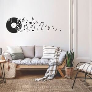 Nálepka na stenu - Vinyl s notami