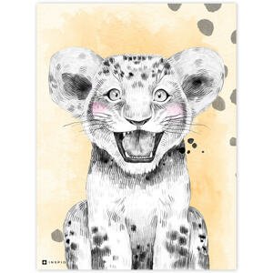 Obraz do detskej izby - Farebný s gepardom