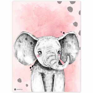 Obraz do detskej izby - Farebný so slonom
