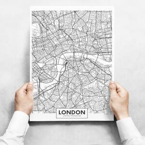 Obrazy na stenu - Map Of London II