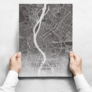 Obrazy na stenu - Map Of Budapest