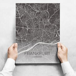 Obrazy na stenu - Map Of Frankfurt II