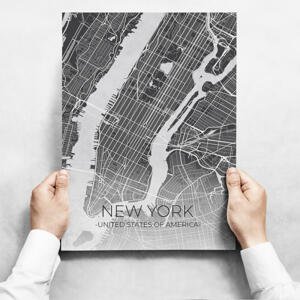 Obrazy na stenu - Map of New York