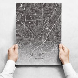 Obrazy na stenu - Map of Munich