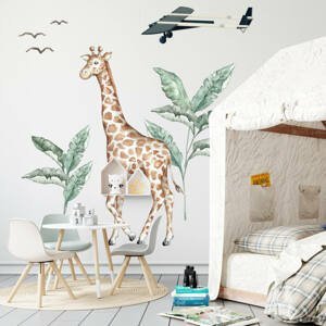 Textilné nálepky - Žirafa zo sveta SAFARI