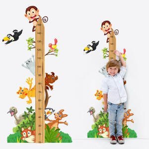 INSPIO Nálepka - Meter zvieratká zo ZOO (150cm)