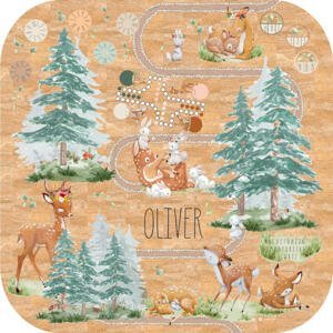 Detský korkový koberec - Kamaráti z lesa a hry pre deti