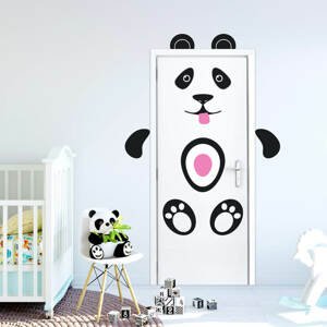 Panda - nálepka na dvere a stenu