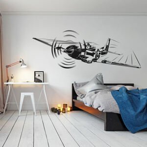 Lietadlo - Nálepka na stenu