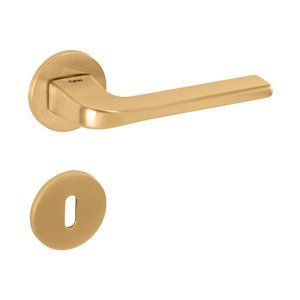 Kľučka na dvere TI - DARA - R 4007 5S ZLM.LL - zlatá matná (158) | MP-KOVANIA.sk