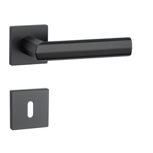 Kľučka na dvere AS - FRESIA - HR 7S CIM - čierna matná (BK) | MP-KOVANIA.sk