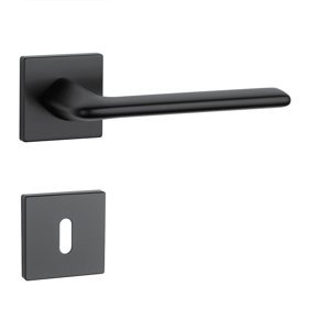 Kľučka na dvere AS - LILA - HR 7S CIM - čierna matná (BK) | MP-KOVANIA.sk