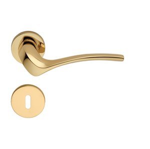 Kľučka na dvere LI - IBIS 691 - R 025 ZLL - zlatá lesklá (OL) | MP-KOVANIA.sk