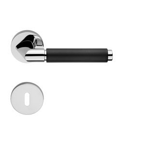 Kľučka na dvere LI - GRIP EBANO 1706 - R 025 CHL - chróm lesklý (CR) | MP-KOVANIA.sk