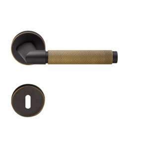 Kľučka na dvere LI - GRIP 1705 - R 025 BRM/PAM - bronz matný/patina matná (NP) | MP-KOVANIA.sk