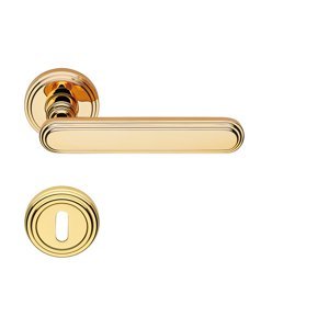 Kľučka na dvere LI - CHIC 1670 - R ZLL - zlatá lesklá - pozlátená (OZ) | MP-KOVANIA.sk