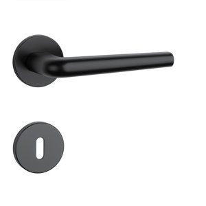 Kľučka na dvere AT - FUNKIA - R 7S CIM - čierna matná (BLACK) | MP-KOVANIA.sk