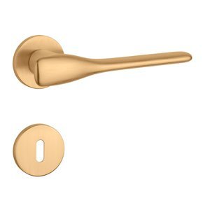 Kľučka na dvere AS - ORCHIDE - R 7S ZLM - zlatá matná (KG) | MP-KOVANIA.sk