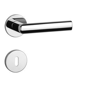 Kľučka na dvere AT - SILENA - R 7S CHL - chróm lesklý (CP) | MP-KOVANIA.sk