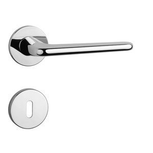Kľučka na dvere AS - LIRA - R 5S CHL - chróm lesklý (LC) | MP-KOVANIA.sk
