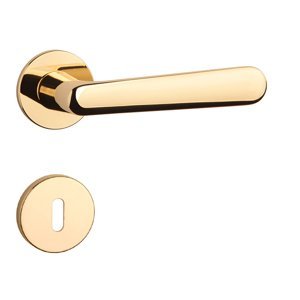 Kľučka na dvere AS - ARIA - R 5S ZLL - zlatá lesklá (LG) | MP-KOVANIA.sk