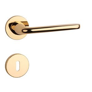 Kľučka na dvere AS - HIACYNTA - R 5S ZLL - zlatá lesklá (LG) | MP-KOVANIA.sk