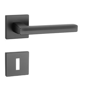 Kľučka na dvere AS - PEA - HR 7S CIM - čierna matná (BK) | MP-KOVANIA.sk