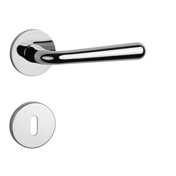 Kľučka na dvere AT - IRGA - R 7S CHL - chróm lesklý (CP) | MP-KOVANIA.sk