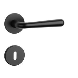 Kľučka na dvere AT - IRGA - R 7S CIM - čierna matná (BLACK) | MP-KOVANIA.sk