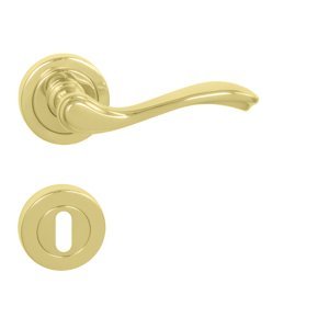 Kľučka na dvere MT - BEAUTY - R (E) ZLL - zlatá lesklá | MP-KOVANIA.sk