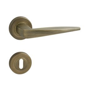 Kľučka na dvere FO - FOGLIO - R BRM - bronz matný (B03) | MP-KOVANIA.sk