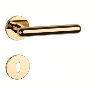 Kľučka na dvere AS - ASTERIA - R 5S ZLL - zlatá lesklá (LG) | MP-KOVANIA.sk