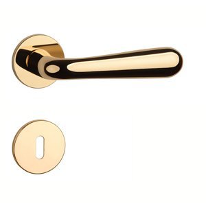 Kľučka na dvere AS - GARDENIA - R 5S ZLL - zlatá lesklá (LG) | MP-KOVANIA.sk