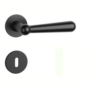Kľučka na dvere AS - ROSEMARY - R 5S CIM - čierna matná (BK) | MP-KOVANIA.sk