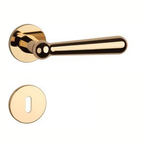 Kľučka na dvere AS - ROSEMARY - R 5S ZLL - zlatá lesklá (LG) | MP-KOVANIA.sk