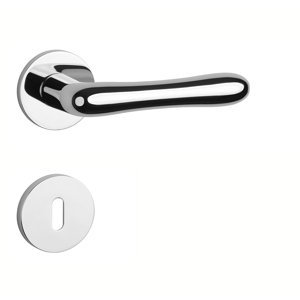 Kľučka na dvere AT - CYNIA - R 7S CHL - chróm lesklý (CP) | MP-KOVANIA.sk