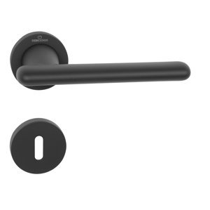 Kľučka na dvere CE - CASTA - R CIM - čierna matná (MP54) | MP-KOVANIA.sk