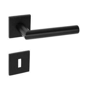 Kľučka na dvere TI - FAVORIT - HR 4002Q 5S T2 CIM - čierna matná (153) | MP-KOVANIA.sk