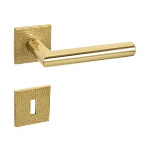 Kľučka na dvere TI - FAVORIT - HR 4002Q 5S T1 ZLL - zlatá lesklá (33) | MP-KOVANIA.sk