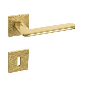 Kľučka na dvere TI - ELIPTICA - HR 4165Q 5S T1 ZLL - zlatá lesklá (33) | MP-KOVANIA.sk