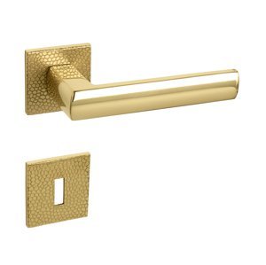 Kľučka na dvere TI - POPULAR - HR 4161Q 5S T1 ZLL - zlatá lesklá (33) | MP-KOVANIA.sk
