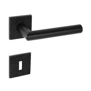 Kľučka na dvere TI - FAVORIT - HR 4002Q 5S T3 CIM - čierna matná (153) | MP-KOVANIA.sk