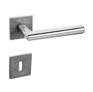 Kľučka na dvere TI - FAVORIT - HR 4002Q 5S T3 CHL - chróm lesklý (03) | MP-KOVANIA.sk