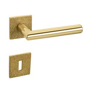 Kľučka na dvere TI - FAVORIT - HR 4002Q 5S T3 ZLL - zlatá lesklá (33) | MP-KOVANIA.sk