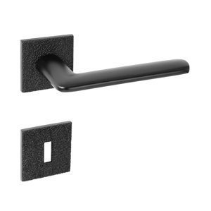 Kľučka na dvere TI - ELIPTICA - HR 4165Q 5S T3 CIM - čierna matná (153) | MP-KOVANIA.sk